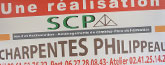 Panneau de chantier - Charpentes Philippeau